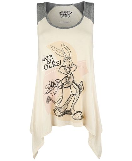 Looney Tunes Bugs Bunny - That&apos;s All Folks! Girls top crème