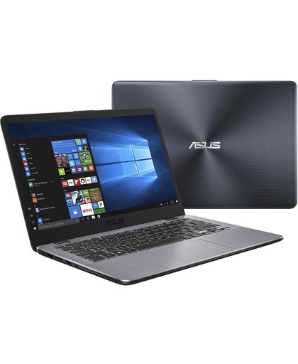 ASUS VivoBook R418UA-EB778T-BE Grijs Notebook 35,6 cm (14") 1920 x 1080 Pixels 2,40 GHz Zevende generatie Intel® Core™ i3 i3-7100U