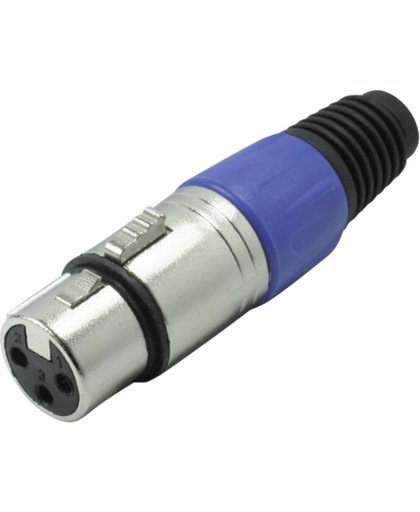 S-Impuls XLR 3-pins connector (v) / plastic trekontlasting - grijs/blauw