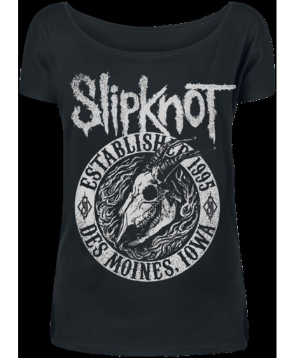 Slipknot Flaming Goat Girls shirt zwart