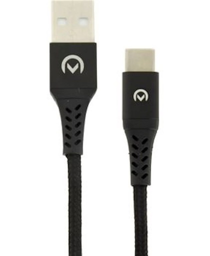 Mobilize Nylon Datakabel / Laadkabel USB-C 0.2 Meter