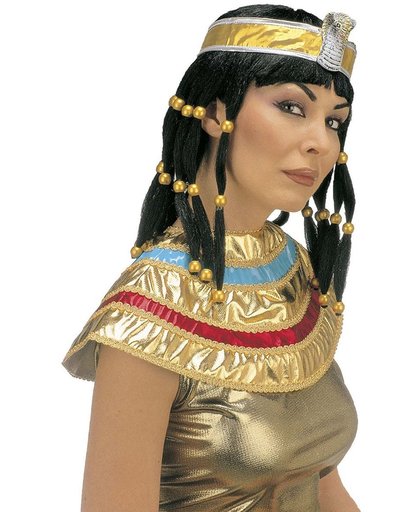 Pruik Cleopatra zwart voor dames  - Verkleedpruik - One size