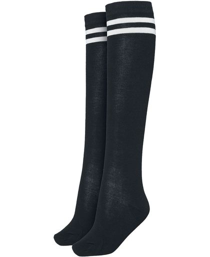 Urban Classics Ladies College Socks Sokken zwart-wit