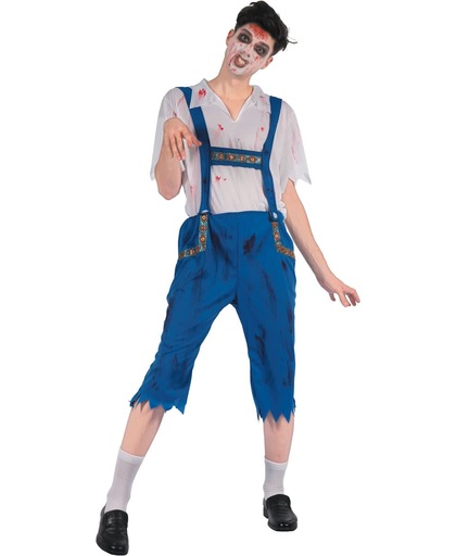 Blauw Beiers zombie kostuum voor mannen - Verkleedkleding - Maat XL