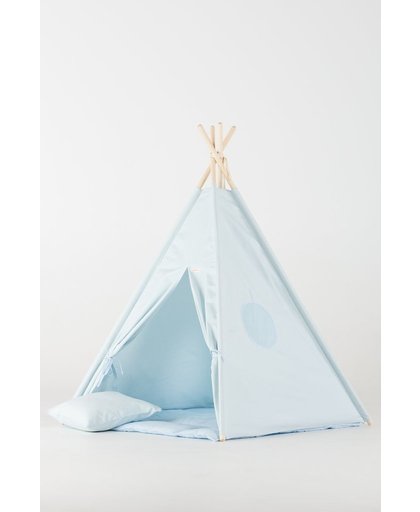 FUJL - Tipi Tent - Speeltent - Wigwam - kinder tipi -  Set Blauw - Inclusief asseccoires