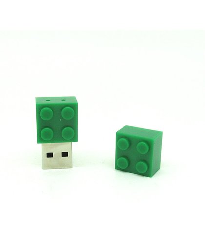LeuksteWinkeltje USB stick 8 GB Lego blokje - groen