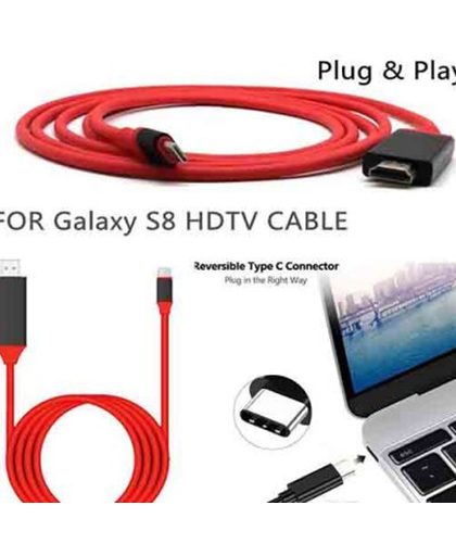 Earldom USB - C to HDTV HDMI Kabel Plug and Play