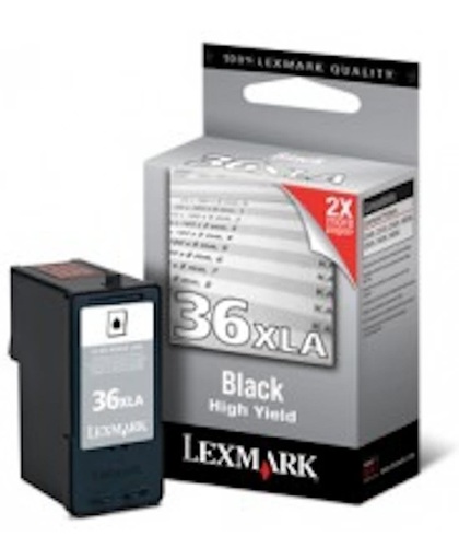 Lexmark Nr. 36XLA hg rendem. standaard zwarte inktcartr. inktcartridge