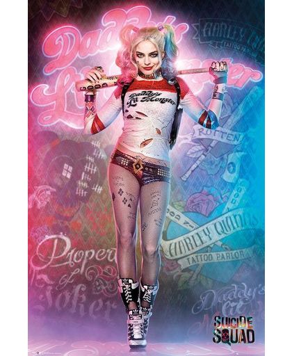 Suicide Squad Harley Quinn Stand Poster meerkleurig