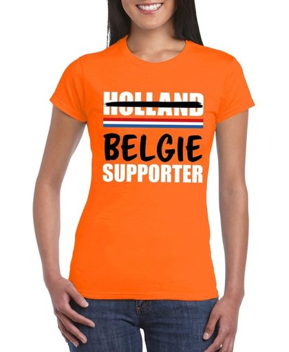 Oranje Belgie shirt voor teleurgestelde Holland supporters - Rode duivels supporter t-shirt L