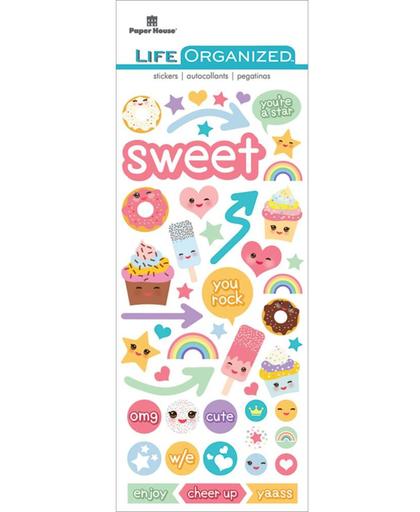 Paper House Life Organized Puffy Stickers Kawaii