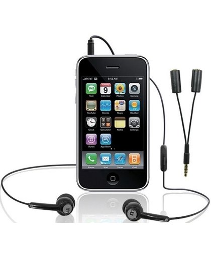 Macally Stereo headset Tunepalpro Stereofonisch Bedraad Zwart mobiele hoofdtelefoon