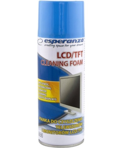 Esperanza LED / LCD / TFT Cleaning Foam Reinigingsschuim | 400ml | Antistatisch | Bacteriedodend | Geschikt voor Notebooks, Tablets, Smartphones, TV's, Monitors, Digital Cameras