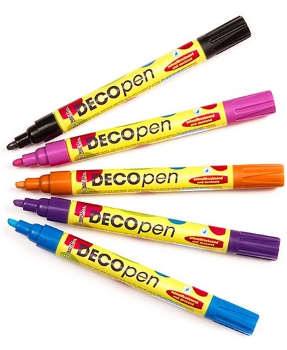Deco-pennen met acrylverf  (Pakket B)