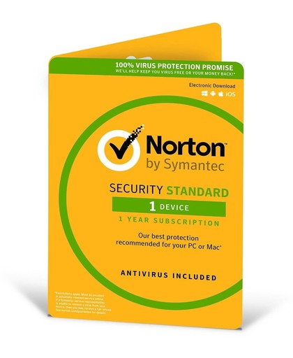 Norton Security Standard 3.0 - Engels / 1 Apparaat / 1 Jaar / Windows / Mac / iOS / Android