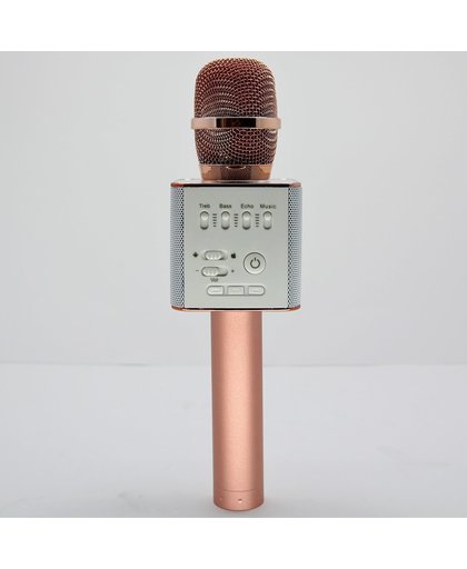 Draadloze Karaoke Microfoon Voor Mobiele Telefoon - Licht Roze