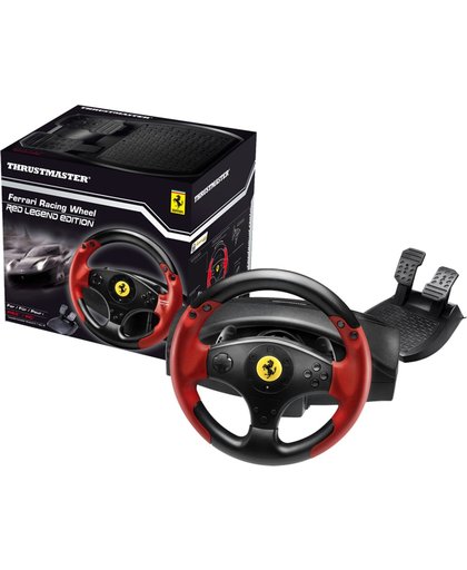 Thrustmaster Ferrari Racing Wheel Red Legend PS3&PC Stuurwiel + pedalen PC, Playstation 3 Zwart, Rood