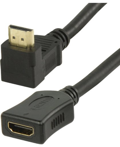 Coretek HDMI adapter met kabel - 90  haaks naar boven - 0,15 meter