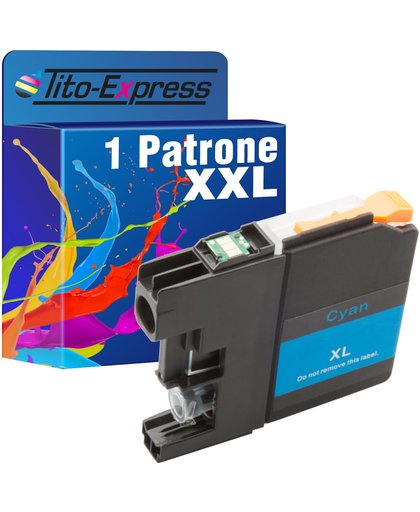 Tito-Express PlatinumSerie PlatinumSerie® 1compatible Patroon XXL Cyan voor Brother LC223 LC225 DCP-J4120 DW MFC-J 4420 DW MFC-J4425 DW MFC-J4620 DW MFC-J4625 DW MFC-J5600 Series MFC-J5625 DW MFC-J5720 DW