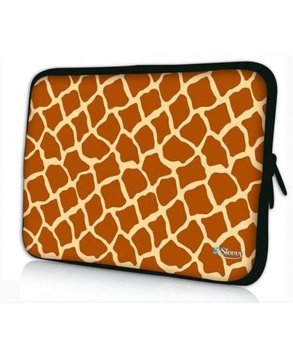 Sleevy 15.6 inch laptophoes giraffe print