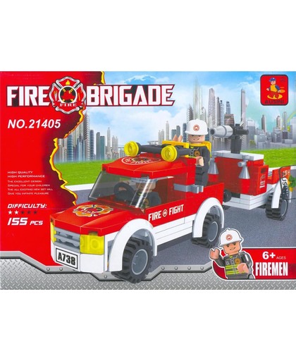 Brandweerauto met aanhanger