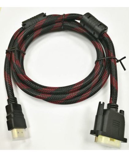 MT Deals - HDMI naar DVI kabel - 1 m - Zwart