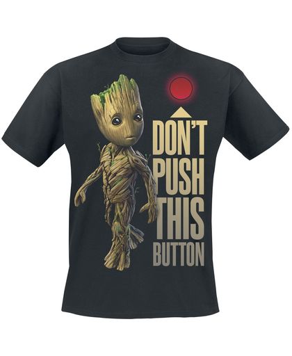 Guardians Of The Galaxy 2 - Groot - Button T-shirt zwart