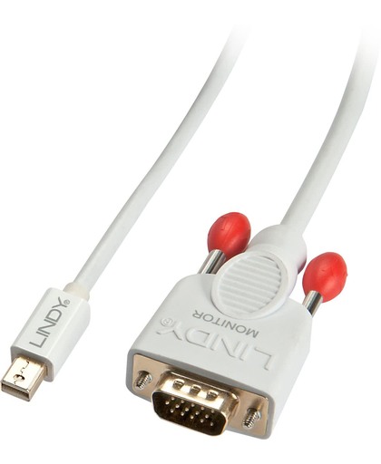 Lindy 41966 Mini Displayport VGA Wit kabeladapter/verloopstukje