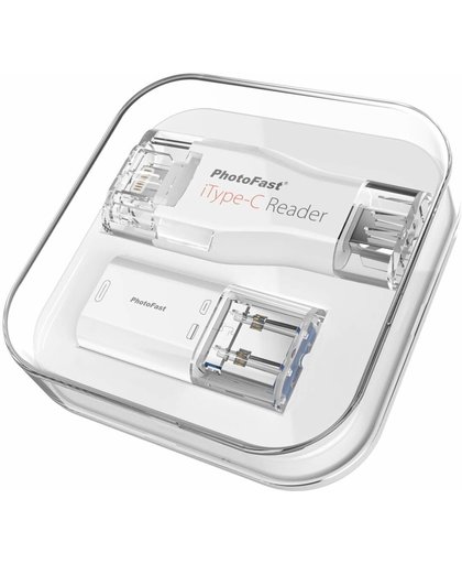 Photofast iType-C Reader Micro-USB/Lightning Wit geheugenkaartlezer