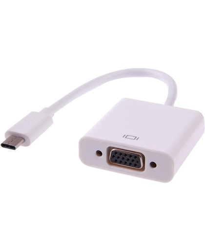 USB 3.1 Type-C naar VGA Multi-display Adapter kabel wit
