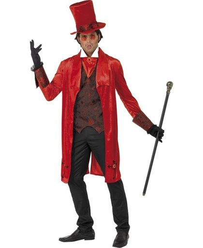 Rood Dracula Vampier kostuum | Halloween verkleedkleding heren maat M