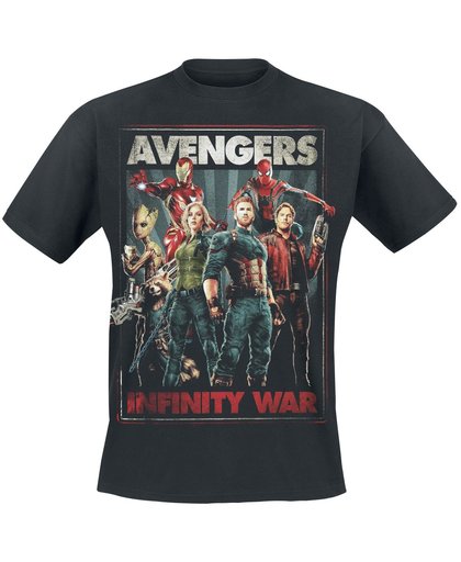 Avengers Infinity War T-shirt zwart
