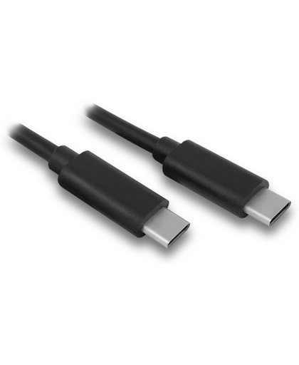 Ewent EW9640 1m USB C USB C Mannelijk Mannelijk Zwart USB-kabel