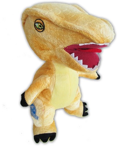 Jurassic World dinosaurus knuffel T-Rex geel 23cm