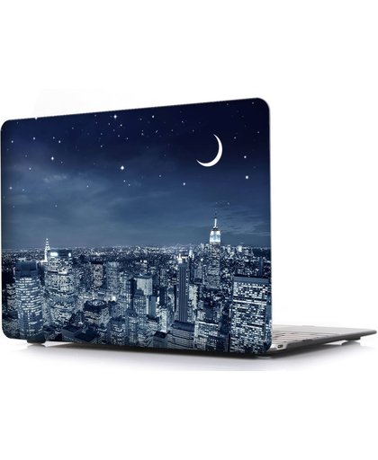 Macbook Case voor Macbook Air 13,3 inch - Hard Case - Stad Nachtzicht