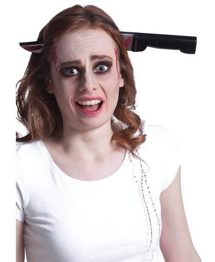 Halloween - Bloederig horror mes door het hoofd haarband