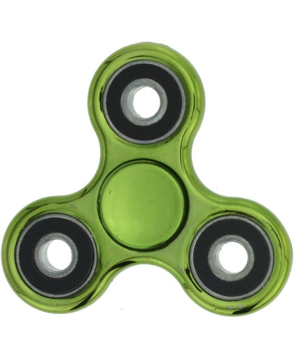 METALLIC groene Fidget spinner/hand spinner