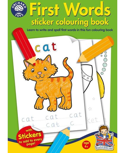 Orchard Toys Eerste Woordjes Sticker Kleurenboek