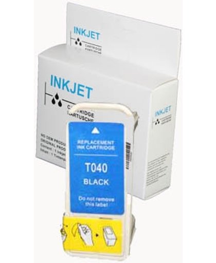 Toners-kopen.nl Epson C13TO4414010 TO441 zwart Verpakking : wit Label  alternatief - compatible inkt cartridge voor Epson T0441 zwart wit Label