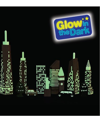 Wonderworld Speelblokken Glow in the Dark - Skyline