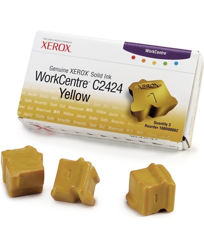 Xerox Originele WorkCentre C2424 Solid Ink geel (3 blokjes)