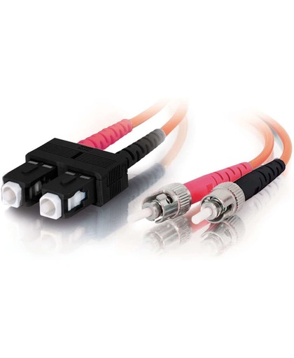 C2G 15m SC/ST 15m SC ST Oranje Glasvezel kabel