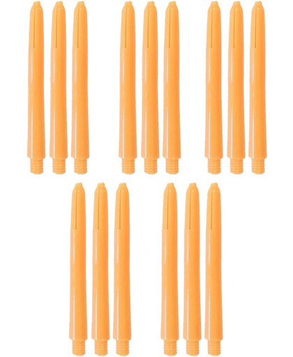 Dragon Darts dart shafts - 5 sets (15 stuks) - Med - oranje - darts shafts