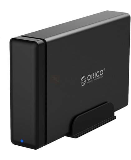 Orico - Soft Closing Type-C Harde Schijf Behuizing - 3.5 inch - SATA - HDD/SDD Docking Station - Zwart