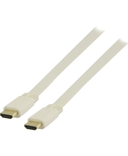 Witte platte HDMI kabel - 0,50 meter