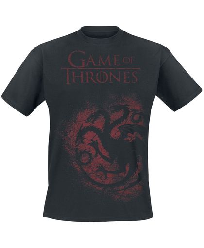 Game of Thrones House Targaryen - Spray T-shirt zwart