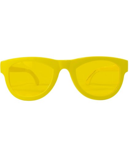 Bril neon geel XXL