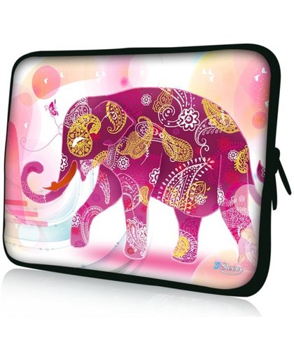 Sleevy 15,6" laptophoes olifant Indisch