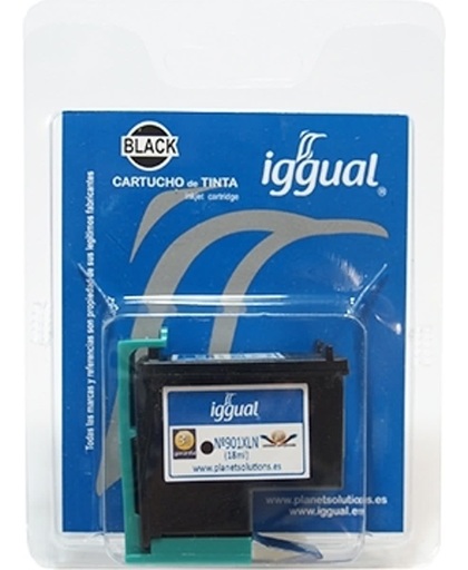 iggual PSICC654A 18ml Zwart inktcartridge