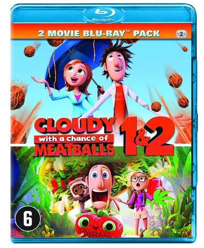 Het Regent Gehaktballen 1 & 2 (Cloudy With A Chance Of Meatballs 1 & 2) (Blu-ray)